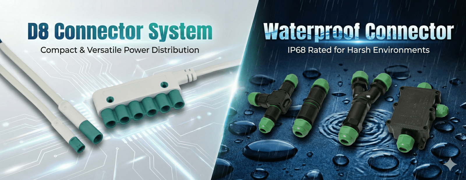 D8 & Waterproof Connector