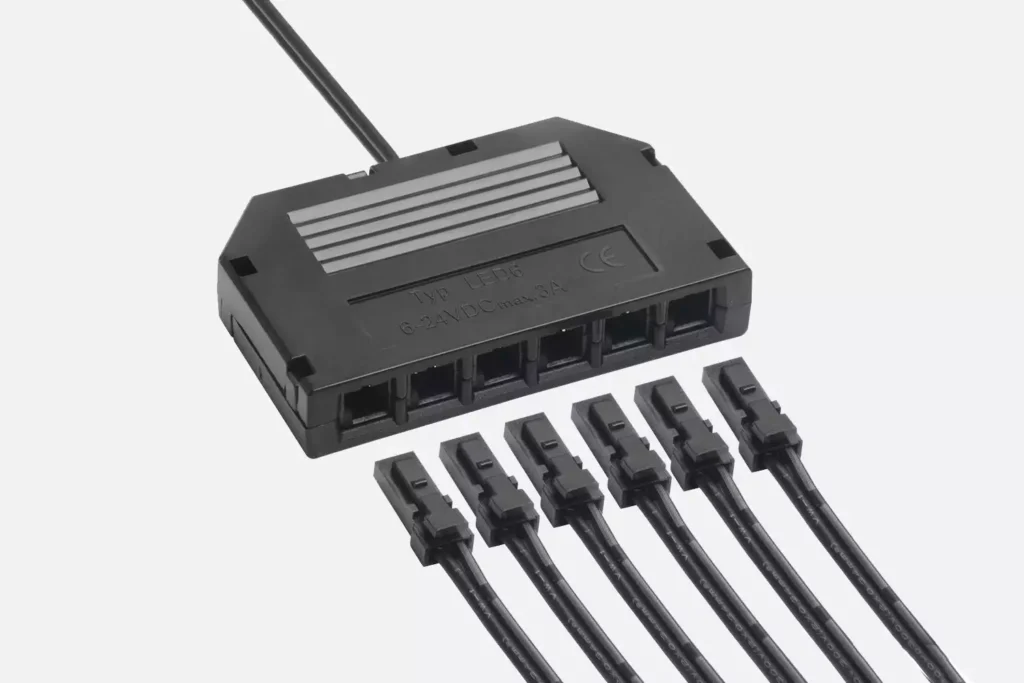 L813-Power-Distributor-Splitter, Led mini connector connecting cable & distributor