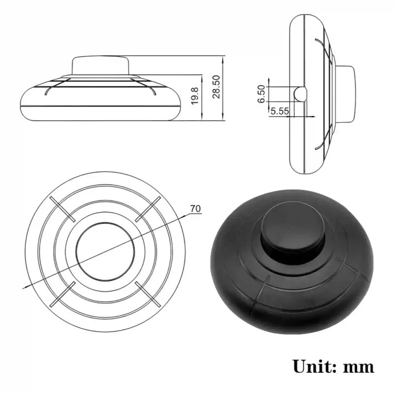 Round Foot Switch diameter 70mm