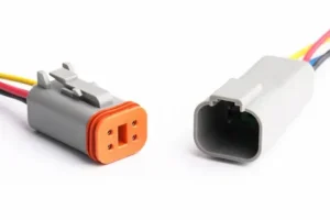 Deutsch 4 Pin Electrical Wire Connector Plug With Cable DT04